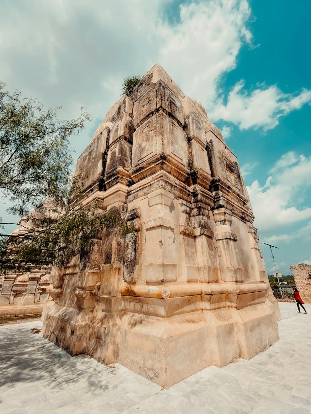 Ancient stone temple complex Katas Raj Chakwal Pakistan architecture