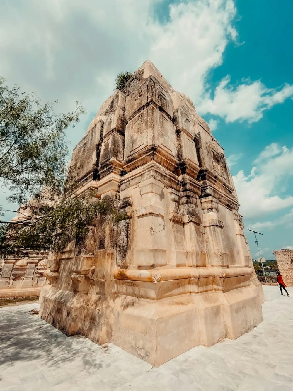 Ancient stone temple complex Katas Raj Chakwal Pakistan architecture
